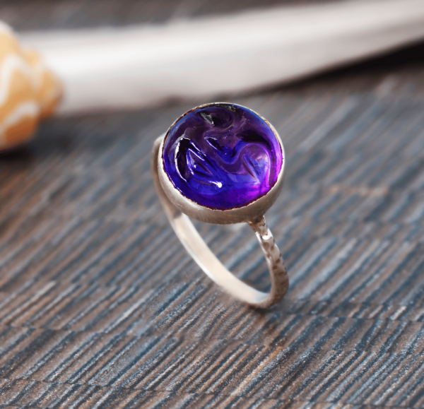 Natural Ruby Pencil Shaped 92.5 Sterling Silver ring - Image 3
