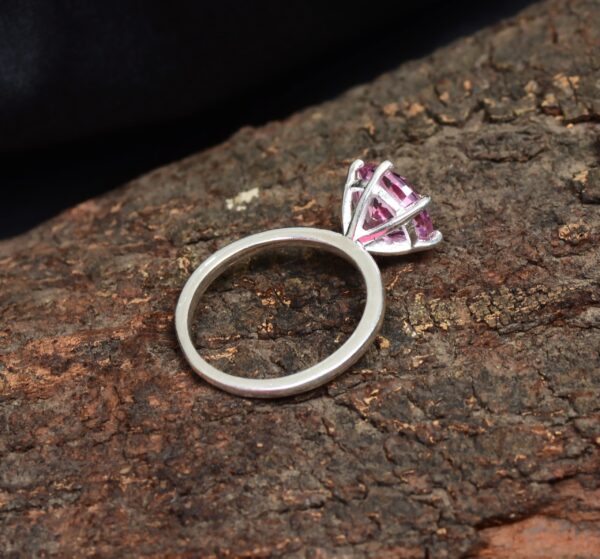 Natural Amethyst 925 Sterling Silver Mountain Ring - Image 6