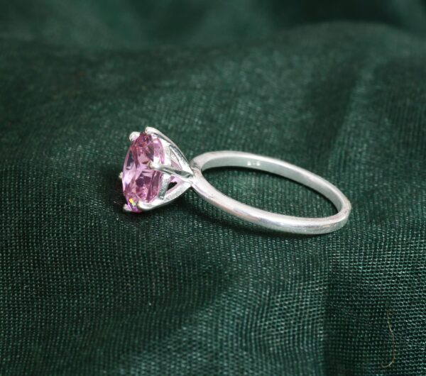 Natural Amethyst 925 Sterling Silver Mountain Ring - Image 4
