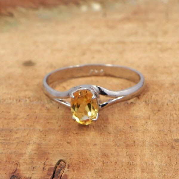 Natural Citrine Gemstone 925 Sterling Silver Tennis Necklace, Ring, and Earrings Set for Women - Image 3