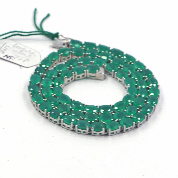 Natural Green Onyx Jewelry Set | Silver Jewels World - Image 3
