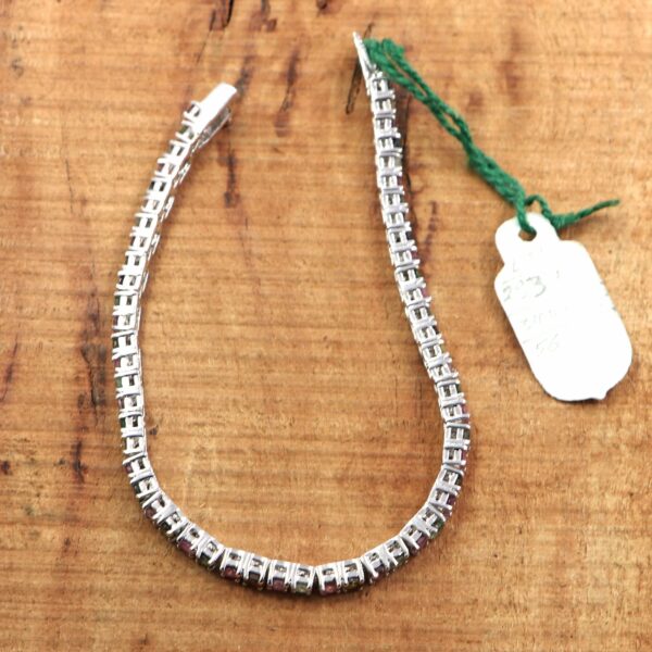 Natural Multi Tourmaline Bracelet - 925 Sterling Silver Jewelry - Image 3