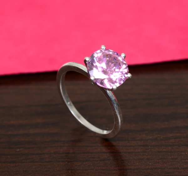 Natural Amethyst 925 Sterling Silver Mountain Ring