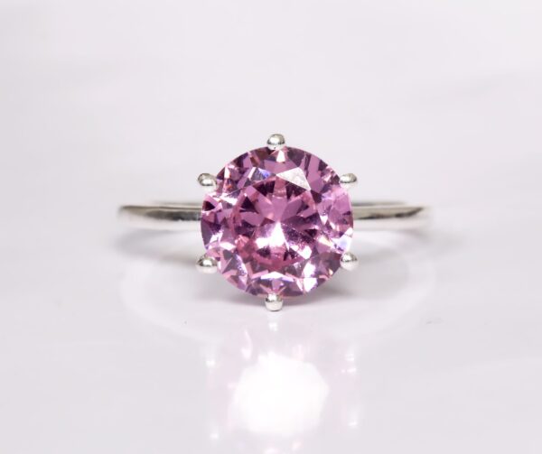 Natural Amethyst 925 Sterling Silver Mountain Ring - Image 3