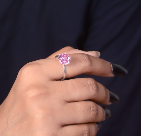 Natural Amethyst 925 Sterling Silver Mountain Ring - Image 2